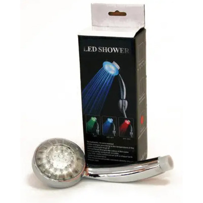 Душевая лейка со светодиодной подсветкой led shower 7 Colors верхний душ ванной комнаты светодиодная насадка Душевая лейка со светодиодной подсветкой led shower 7 Colors верхний душ ванной комнаты светодиодная насадка