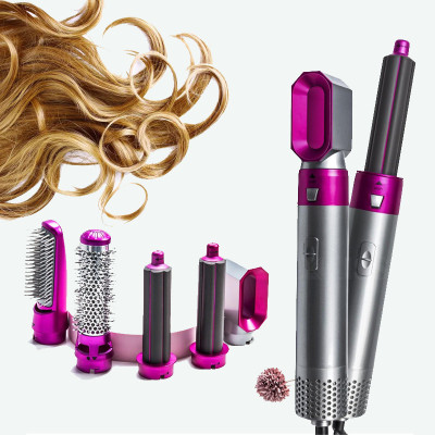 Мультистайлер 5в1 фен щітка Hot Air Styler набір для укладання волосся фен з насадками