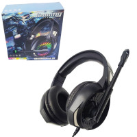 Игровые наушники GM 05 с микрофоном и светодиодной подсветкой проводные басовые стереонаушники Игровые наушники GM 05 с микрофоном и светодиодной подсветкой проводные басовые стереонаушники