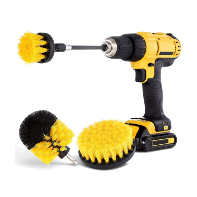 Набір щіток насадок на дриль Drill Brush для хімчистки авто та прибирання на шуруповерт Набір щіток насадок на дриль Drill Brush для хімчистки авто та прибирання на шуруповерт