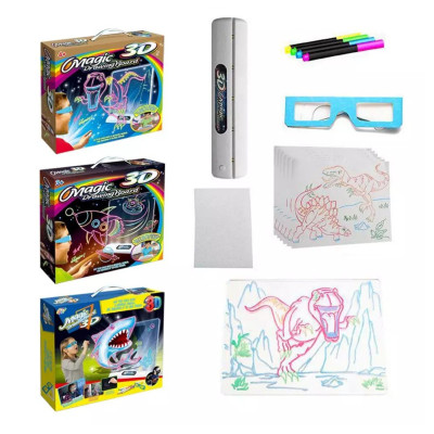 Дошка для малювання з ефектом 3D Magic Drawing Board Планшет для дітей 3д Набір для дитячої творчості Дошка для малювання з ефектом 3D Magic Drawing Board Планшет для дітей 3д Набір для дитячої творчості