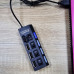 USB хаб розгалужувач на 4 порти з перемикачами на кожен порт концентратор адаптер чорний живлення USB 2.0 USB хаб розгалужувач на 4 порти з перемикачами на кожен порт концентратор адаптер чорний живлення USB 2.0