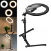 Кільцева лампа 26см зі штативом настільна Ring light Led Набір блогера світлодіодне селфі кільце Кільцева лампа 26см зі штативом настільна Ring light Led Набір блогера світлодіодне селфі кільце