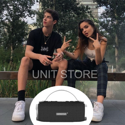 Портативная беспроводная Bluetooth колонка Hopestar H24 Черная Мощная USB FM стерео акустика Спикерфон Портативная беспроводная Bluetooth колонка Hopestar H24 Черная Мощная USB FM стерео акустика Спикерфон