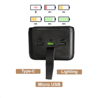Powerbank 60000 QC60 Micro USB Type С Lightning с фонариком Зарядка повербанк 60000 mAh Powerbank 60000 QC60 Micro USB Type С Lightning с фонариком Зарядка повербанк 60000 mAh