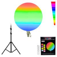 Круглая светодиодная лампа 33см RGB-LED Fill Light GS-330 цветная с пультом и штативом 2м для фото и видео Круглая светодиодная лампа 33см RGB-LED Fill Light GS-330 цветная с пультом и штативом 2м для фото и видео