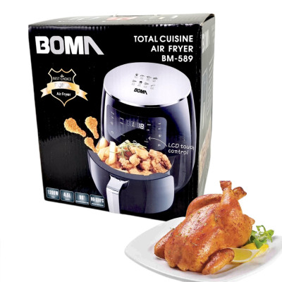 Фритюрниця безмасляна BOMA BM 589 1200 Вт Аерофритюрниця електрична повітряна без масла зі знімною чашею Фритюрниця безмасляна BOMA BM 589 1200 Вт Аерофритюрниця електрична повітряна без масла зі знімною чашею