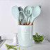 Кухонные принадлежностей силиконовые набор 12 предметов Kitchen & dining кухонная утварь для кухни мятный Кухонные принадлежностей силиконовые набор 12 предметов Kitchen & dining кухонная утварь для кухни мятный