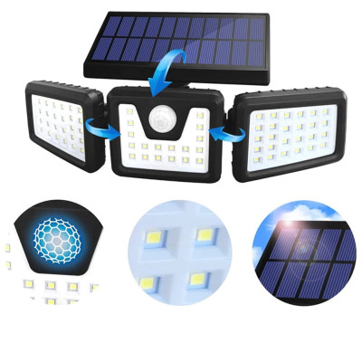 Уличный прожектор Split solar wall lamp NF 1725 Фонарь с датчиком движения и солнечной панелью
