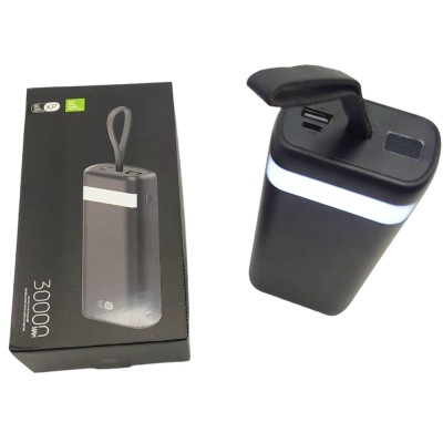 Повербанк KP 30000 mAh Power bank портативный зарядное устройство для телефона Micro USB Type C USB Lightning
