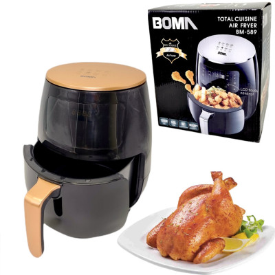 Фритюрниця безмасляна BOMA BM 589 1200 Вт Аерофритюрниця електрична повітряна без масла зі знімною чашею Фритюрниця безмасляна BOMA BM 589 1200 Вт Аерофритюрниця електрична повітряна без масла зі знімною чашею