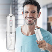 Ирригатор для полости рта 230мл Portable Oral Irrigator очиститель зубов беспроводной портативный с 3 режимами Ирригатор для полости рта 230мл Portable Oral Irrigator очиститель зубов беспроводной портативный с 3 режимами