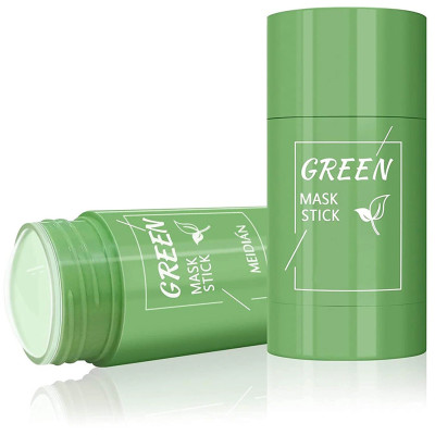 Зеленая маска стик для лица с органической глиной и зеленым чаем Green Stick Mask для глубокого очищения Зеленая маска стик для лица с органической глиной и зеленым чаем Green Stick Mask для глубокого очищения