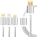 Універсальний кабель розгалужувач 3в1 usb TYPE C lightning для iphone швидка зарядка для телефону Універсальний кабель розгалужувач 3в1 usb TYPE C lightning для iphone швидка зарядка для телефону