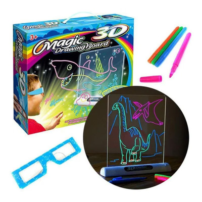 Дошка для малювання з ефектом 3D Magic Drawing Board Планшет для дітей 3д Набір для дитячої творчості Дошка для малювання з ефектом 3D Magic Drawing Board Планшет для дітей 3д Набір для дитячої творчості