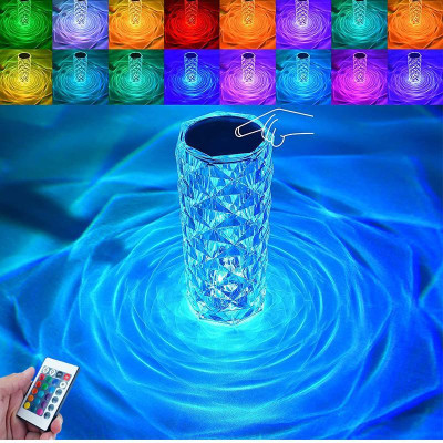 Светильник ночник настольный Crystal Rose Роза RGB сенсорный лампа с пультом на аккумуляторе 16 цветов Светильник ночник настольный Crystal Rose Роза RGB сенсорный лампа с пультом на аккумуляторе 16 цветов