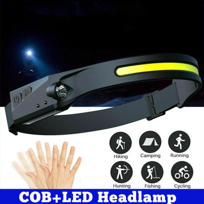 Акумуляторний налобний ліхтар сенсорний LED headlight водонепроникний світлодіодний на голову ліхтарик Акумуляторний налобний ліхтар сенсорний LED headlight водонепроникний світлодіодний на голову ліхтарик