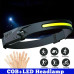 Акумуляторний налобний ліхтар сенсорний LED headlight водонепроникний світлодіодний на голову ліхтарик Акумуляторний налобний ліхтар сенсорний LED headlight водонепроникний світлодіодний на голову ліхтарик