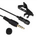Микрофон петличный для записи звука Петличка блогерская с клипсой We Media Mic M 01 jack 3.5 мм