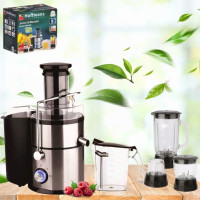Багатофункціональний кухонний комбайн 4в1 Hoffmans Electronics HM-680 Соковитискач блендер подрібнювач 1800W Багатофункціональний кухонний комбайн 4в1 Hoffmans Electronics HM-680 Соковитискач блендер подрібнювач 1800W