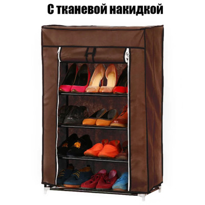 Тканевый шкаф полка для обуви тканевой стеллаж обувная подставка 60x30x90 см Brown Тканевый шкаф полка для обуви тканевой стеллаж обувная подставка 60x30x90 см Brown