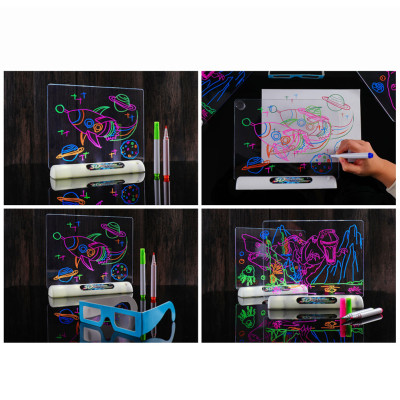 Дошка для малювання з ефектом 3D Magic Drawing Board Планшет для дітей 3д Набір для дитячої творчості Дошка для малювання з ефектом 3D Magic Drawing Board Планшет для дітей 3д Набір для дитячої творчості