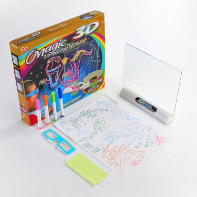 Дошка для малювання з ефектом 3D Magic Drawing Board Планшет для дітей 3д Набір для дитячої творчості Дошка для малювання з ефектом 3D Magic Drawing Board Планшет для дітей 3д Набір для дитячої творчості