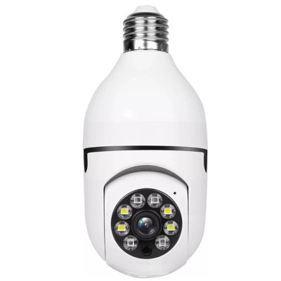 Поворотная IP камера в патрон 4МП WiFi Camera для видеонаблюдения дома со звуком и ночным видением Поворотная IP камера в патрон 4МП WiFi Camera для видеонаблюдения дома со звуком и ночным видением