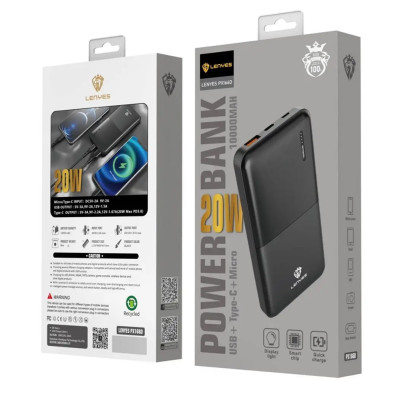 Power bank 10000 mAh LENYES внешний аккумулятор универсальное зарядное устройство повербанк тайп си и юсб Power bank 10000 mAh LENYES внешний аккумулятор универсальное зарядное устройство повербанк тайп си и юсб
