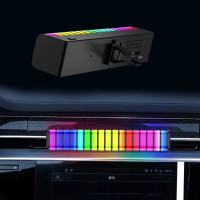 Автомобільний ароматизатор з підсвічуванням RGB у вигляді ритму Пахучка в машину Освіжувач на багаторазовий дефлектор Автомобільний ароматизатор з підсвічуванням RGB у вигляді ритму Пахучка в машину Освіжувач на багаторазовий дефлектор