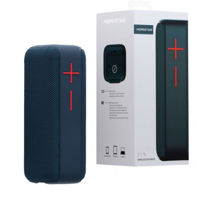 Портативна бездротова Bluetooth колонка Hopestar P15 Сіра Потужна водонепроникна USB FM акустика