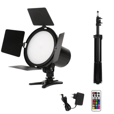 Светодиодный RGB прожектор JSL-216 с пультом и штативом 2м LED лампа видеосвет для студийной съёмки Светодиодный RGB прожектор JSL-216 с пультом и штативом 2м LED лампа видеосвет для студийной съёмки