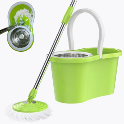 Швабра з відром Magic Mop 6л з центрифугою автоматичним віджиманням та полосканням ледарка телескопічна Швабра з відром Magic Mop 6л з центрифугою автоматичним віджиманням та полосканням ледарка телескопічна