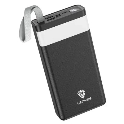 Power bank 30000 mAh LENYES внешний аккумулятор зарядное устройство повербанк тайп си и юсб Lightning Power bank 30000 mAh LENYES внешний аккумулятор зарядное устройство повербанк тайп си и юсб Lightning