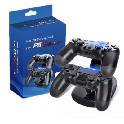 Зарядна док станція тримач для джойстиків ps4 Slim або Pro вертикальна подвійна підставка зарядний пристрій Зарядна док станція тримач для джойстиків ps4 Slim або Pro вертикальна подвійна підставка зарядний пристрій