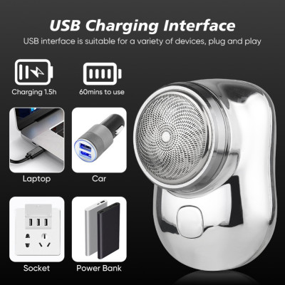 Бездротова міні бритва MINI SHAVER для сухого гоління акумуляторна дорожня електробритва Бездротова міні бритва MINI SHAVER для сухого гоління акумуляторна дорожня електробритва