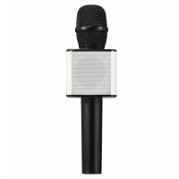 Мікрофон караоке дитячий бездротовий Q7 Чорний Black USB Bluetooth з чохлом Іграшка мікрофон з динаміком Мікрофон караоке дитячий бездротовий Q7 Чорний Black USB Bluetooth з чохлом Іграшка мікрофон з динаміком