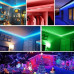 Светодиодная Led лента Strip RGB 5 м 2835 с пультом и переходником Светодиодное освещение на самоклейке Светодиодная Led лента Strip RGB 5 м 2835 с пультом и переходником Светодиодное освещение на самоклейке