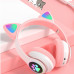 Наушники Беспроводные Bluetooth с кошачьими ушками STN 28 детская игровая гарнитура с FM модулем и подсветкой Наушники Беспроводные Bluetooth с кошачьими ушками STN 28 детская игровая гарнитура с FM модулем и подсветкой