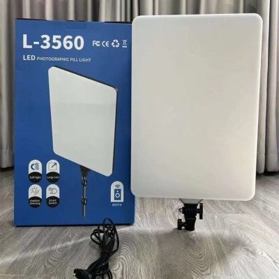 Прямоугольная светодиодная лампа с пультом L-3560 портативный LED видеосвет 51х35cм для блогеров визажистов Прямоугольная светодиодная лампа с пультом L-3560 портативный LED видеосвет 51х35cм для блогеров визажистов