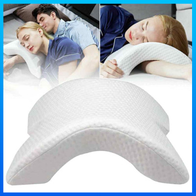 Ортопедична Подушка тунель з пам'яттю Memory Foam Pillow з тунелем для руки для шиї з піною Біла Ортопедична Подушка тунель з пам'яттю Memory Foam Pillow з тунелем для руки для шиї з піною Біла
