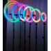 Светодиодная кольцевая лампа RGB 3D 26 см со штативом 2 м цветная двухсторонняя LED Селфи кольцо от USB Светодиодная кольцевая лампа RGB 3D 26 см со штативом 2 м цветная двухсторонняя LED Селфи кольцо от USB