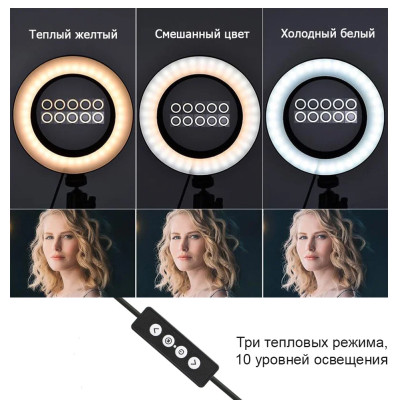 Профессиональная кольцевая светодиодная LED лампа 39 см для блогера с штативом 2м Селфи кольцо Профессиональная кольцевая светодиодная LED лампа 39 см для блогера с штативом 2м Селфи кольцо