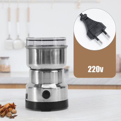 Кофемолка электрическая 200W измельчитель из нержавейки для кофе орехов и трав Кофемолка электрическая 200W измельчитель из нержавейки для кофе орехов и трав