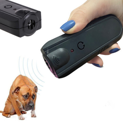 Ультразвуковой отпугиватель для собак Dog repeller TJ 3008  Карманный Черный
