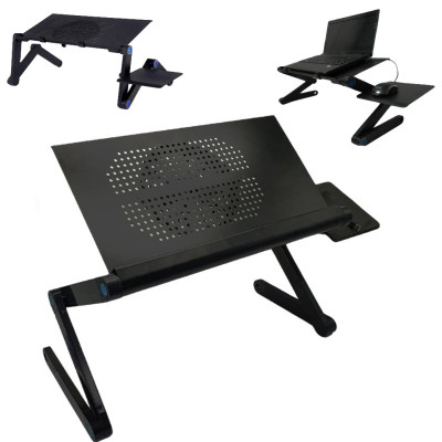 Столик трансформер для ноутбука набір з USB лампою LAPTOP TABLE Т9 охолоджуючий складаний металевий Столик трансформер для ноутбука набір з USB лампою LAPTOP TABLE Т9 охолоджуючий складаний металевий