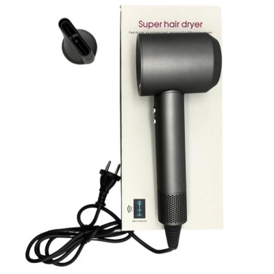 Фен для волос Super Hair Dryer с насадкой концентратор и функцией быстрой сушки
