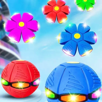 Летающий мяч фрисби трансформер с LED подсветкой Phlat Ball складной дискошар НЛО Летающий мяч фрисби трансформер с LED подсветкой Phlat Ball складной дискошар НЛО