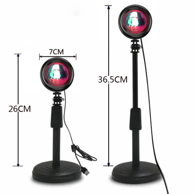 Проекционный светильник Sunset Lamp желтый закат USB светильник проектор солнце атмосферная лампа для фото Проекционный светильник Sunset Lamp желтый закат USB светильник проектор солнце атмосферная лампа для фото