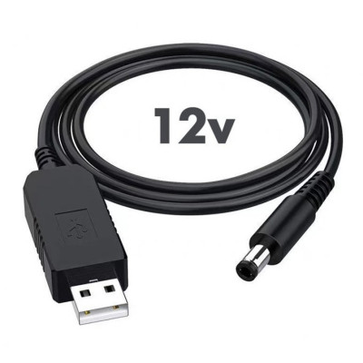 USB кабель для роутера від Power Bank перехідник перетворювач 12V кабель живлення від повербанку USB кабель для роутера від Power Bank перехідник перетворювач 12V кабель живлення від повербанку